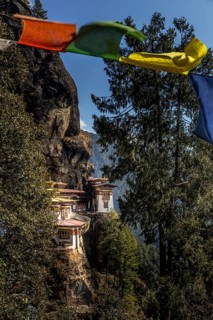The Taktshang Palphug monastery on it's steep cliff
