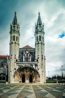 Side entrance of the Hieronymus monastery in Lisbon