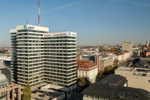 Munich, Germany 17 10 2017: Ongoing discussion whether the public broadcaster ARD should go full