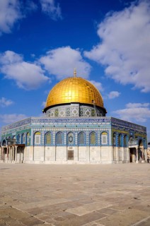 The Dome of the Rock with its golden cupola