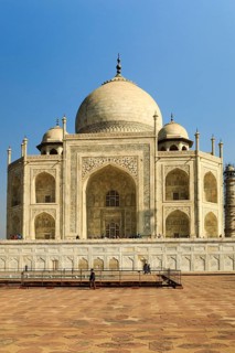 The Taj Mahal in Agra, India is the most visited landmark in India