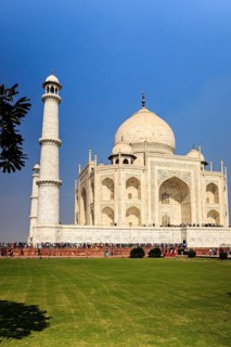 The Taj Mahal in Agra, India is the most visited landmark in India