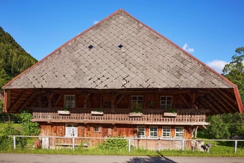 Black Forest house in the historic district of Geschwend, Todtnau, Black Forest, district of