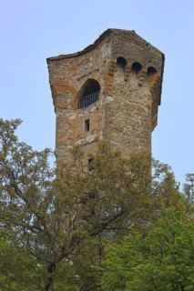 Historic Tour Pentagonale built in 1359, tower, pentagonal, Castellane, Provençal Alps, Western