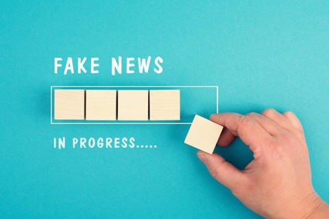 Fake News in progress, facts and propaganda, conspiracy theory concept, media and manipulation,