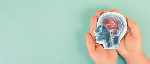 Human brain x-ray, epilepsy, tumor, migraine headache attack, psychological pressure and stress,
