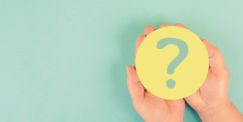 Question mark paper, education and business concept, brain searching for answers, mind