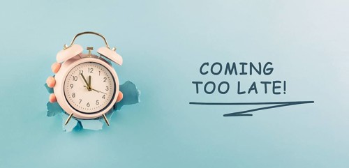 Alarm clock, coming too late, time management, reminder and planning, finish a deadline, timetable