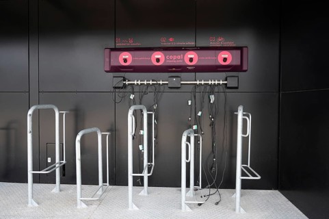 Electric bicycle recharging battery station, eco power and environment, green sustainable energy,