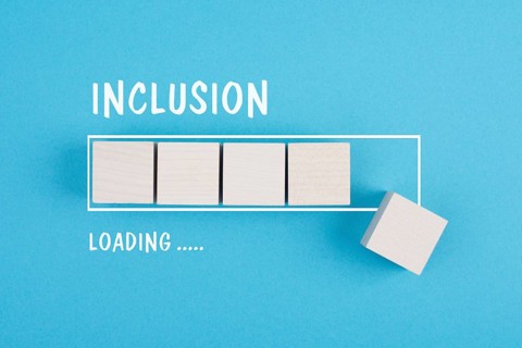 Inclusion loading, diversity, equity and human rights, fairness and respect, no discrimination and