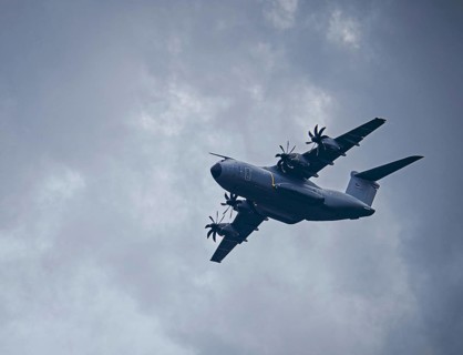 An Airbus A400M, photographed during an air show at the ILA Berlin Air Show in Berlin, 7 June 2024