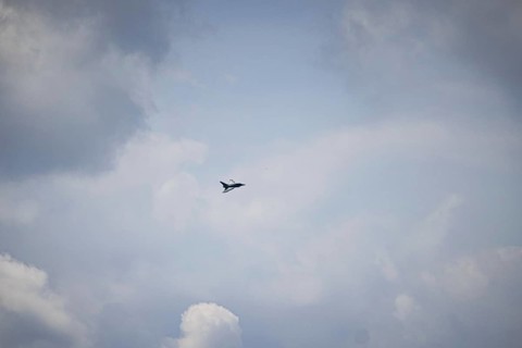 Eurofighter Typhoon, photographed during an air show at the ILA Berlin Air Show in Berlin,