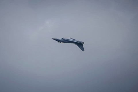 Eurofighter Typhoon, photographed during an air show at the ILA Berlin Air Show in Berlin,