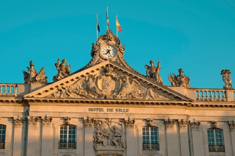 City hall in Nancy, France, Place stanislas, departement Lorraine, Europe