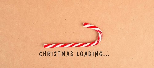 Candy cane loading bar for christmas, seasonal holidays, xmas greeting card, copy space