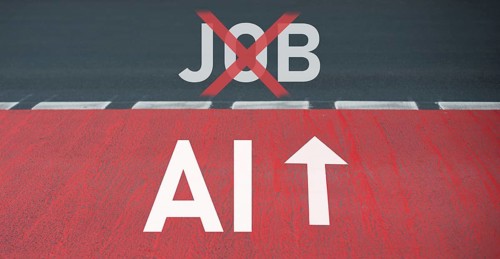 Ai, job, human resource, replacement, machine, worker, manpower, cyborg, road, crossed, resource,