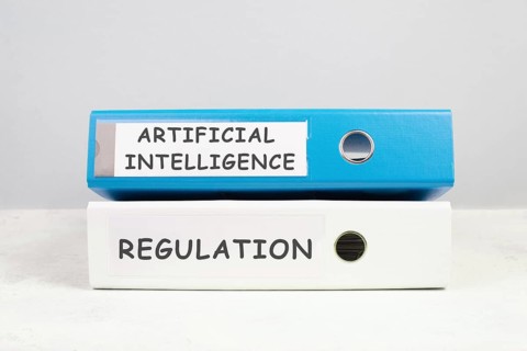 L Files with the words artificial intelligence and regulation, AI technology in competition with