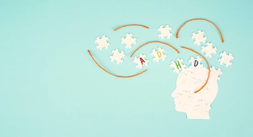 ADHD, attention deficit hyperactivity disorder, mental health, mind with puzzle pieces