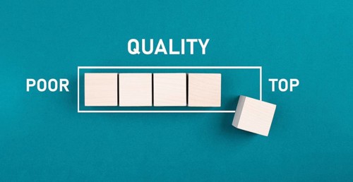 Loading bar, poor to top quality, evaluation and feedback concept, exellent service, high rating