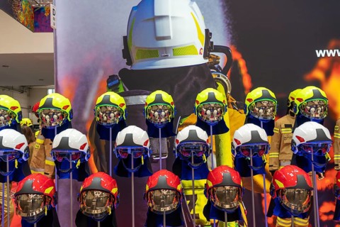 Interschutz 2022 trade fair in Hanover, the world's largest trade fair for fire, rescue and