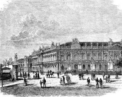 Armoury in Berlin late 19th century, baroque, boulevard Unter den Linden, today German Historical
