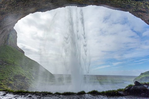 Seljalandsfoss waterfall in southern Iceland