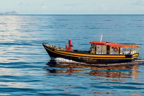 Einheimisches Fischerboot, Mahe, Republik Seychellen, Indischer Ozean