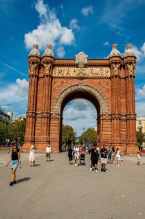 Der Arc de Triomf, Triumphbogen, Barcelona, Spanien