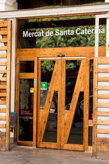 Der Mercat de Santa Caterina (Santa-Caterina-Markt), Barcelona, Spanien