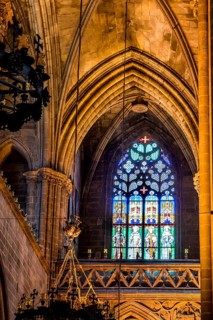 Das Innere der Kathedrale von Barcelona, Barcelona, Spanien