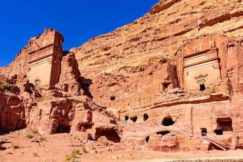 Tomb of Unayshu, Petra, Jordan, Asia