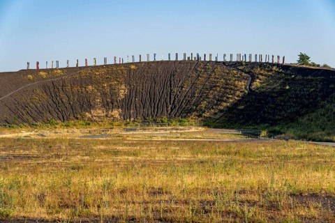 The Haniel spoil tip, 185 metre high spoil tip at the Prosper Haniel mine, which was closed in