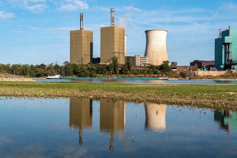 Duisburg-Huckingen gas-fired power station, operated by RWE, on the site of Hüttenwerke Krupp
