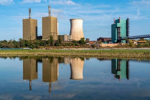 Duisburg-Huckingen gas-fired power station, operated by RWE, on the site of Hüttenwerke Krupp