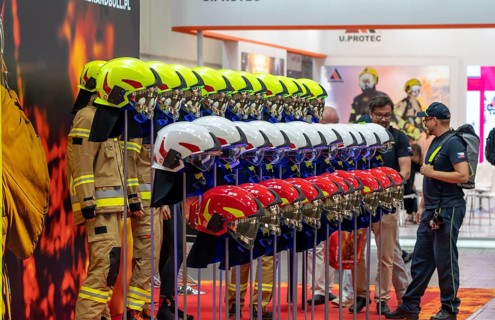 Interschutz 2022 trade fair in Hanover, the world's largest trade fair for fire, rescue and