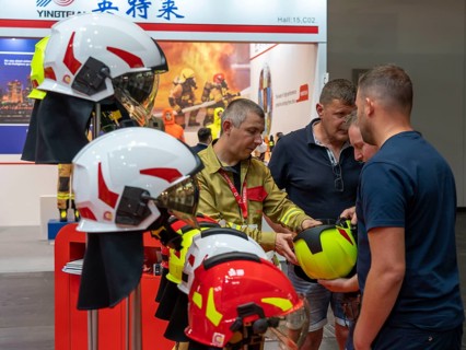 Interschutz 2022 trade fair in Hanover, the world's largest trade fair for fire, rescue and