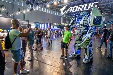 Gamescom, the world's largest trade fair for video and computer games, game character actors,