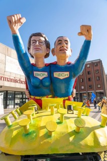 Rose Monday in Cologne, street carnival, the Rose Monday parade was cancelled due to the corona
