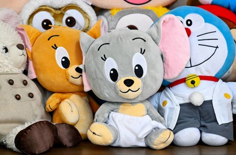 Sales shelf soft toys