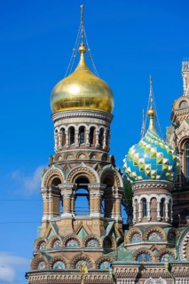 The russian orthodox church of the Savior on the spilled blook in Saint Petersburg