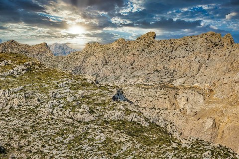 Sunset at Cap Formentor, Port de Pollenca, Serra de Tramuntana, Majorca, Balearic Islands, Spain,