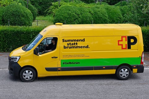 DiPost delivery van humming instead of buzzing
