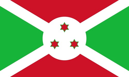 Flag of Burundi, Vector illustration