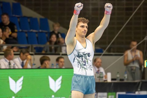 Olympic qualification in apparatus gymnastics in Rüsselsheim Image: Carlo Hörr
