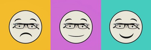 Head with a sad and a happy face, mental health concept, positive and negative mindset, depression,