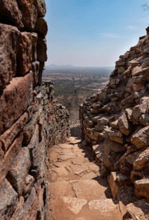 Ancient ruins of Great Zimbabwe (southern Africa) near Lake Mutirikwe