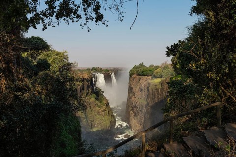 Victoria Falls (also called Mosi-oa-Tunya) near Livingstone in Zimbabwe