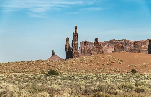 Famous Monument Valley in Arizona, USA, North America