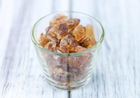 Brown Rock Candy (detailed close-up shot, selective focus)
