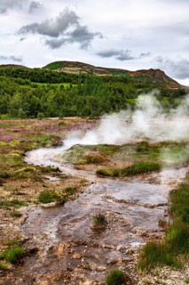 Haukadalur geothermal area along the golden circle, western Iceland